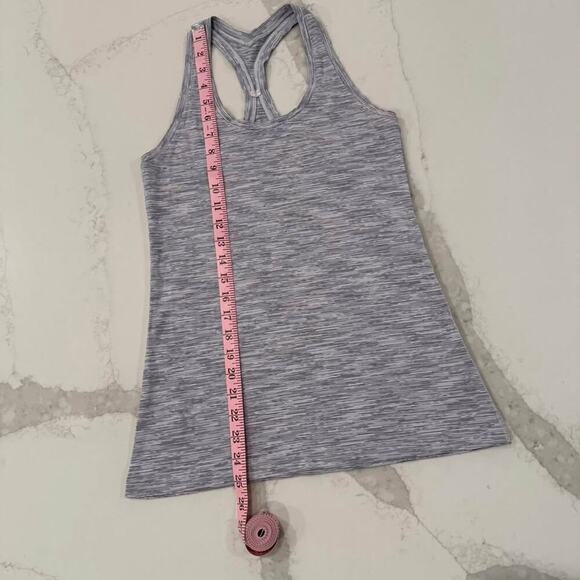 Lululemon Cool Racerback II Wee Are From Space Women's 4 Alpine Ice Grey Workout - Picture 8 of 8